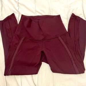 Lululemon deep wine 7/8 high waist legging